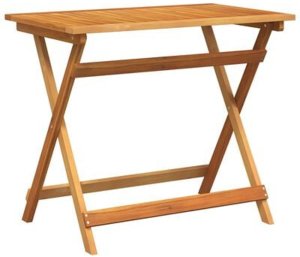 vidaXL Stół składany ogrodowy prostokątny 100x55x75 cm z twardego drewna akacjowego 3
