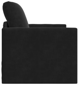 vidaXL Sofa Łóżko 2w1 Czarna 74x77x81 cm Aksamit 8