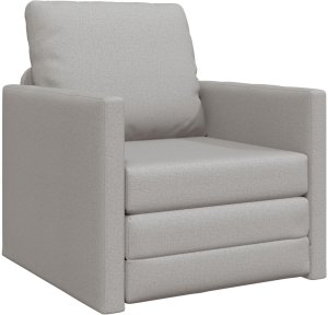 vidaXL Sofa łóżko 2-w-1 Chmurka Szary 74x77x81 cm Tkanina 2