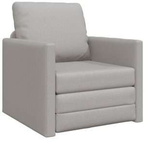 vidaXL Sofa łóżko 2-w-1 Chmurka Szary 74x77x81 cm Tkanina 3