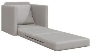 vidaXL Sofa łóżko 2-w-1 Chmurka Szary 74x77x81 cm Tkanina 6