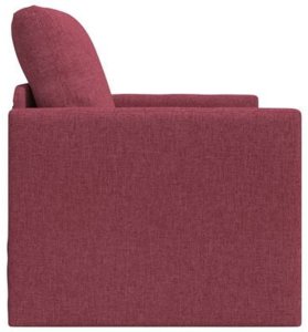 vidaXL Sofa łóżko 2 w 1 Czerwony winny 74x77x81 cm Tkanina 8