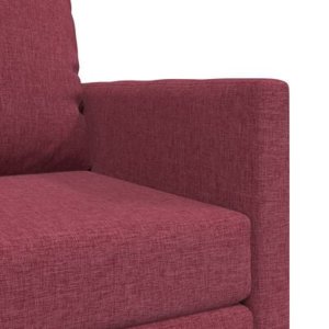 vidaXL Sofa łóżko 2 w 1 Czerwony winny 74x77x81 cm Tkanina 10