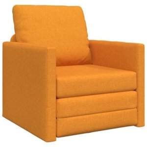 vidaXL Sofa Łóżko 2-w-1 Ciemnożółty 74x77x81 cm Tkanina 3