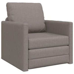 vidaXL Sofa łóżko 2 w 1 taupe 74x77x81 cm tkanina 3