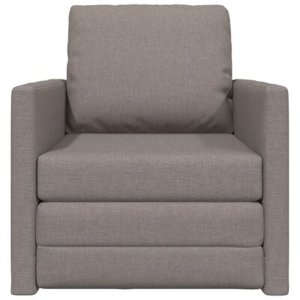 vidaXL Sofa łóżko 2 w 1 taupe 74x77x81 cm tkanina 7