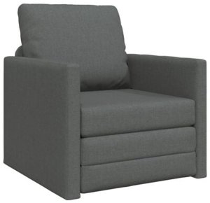 vidaXL Sofa na Boże Narodzenie 2 w 1 Ciemnoszara 74x77x81 cm Tkanina 3
