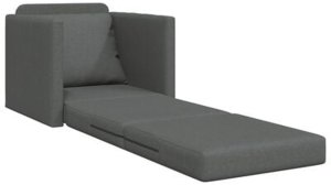 vidaXL Sofa na Boże Narodzenie 2 w 1 Ciemnoszara 74x77x81 cm Tkanina 6