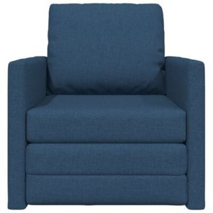 vidaXL Sofa Łóżko 2-w-1 Niebieski 74x77x81 cm Tkanina 7