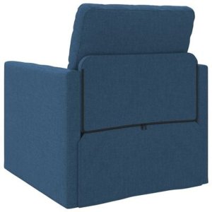 vidaXL Sofa Łóżko 2-w-1 Niebieski 74x77x81 cm Tkanina 9