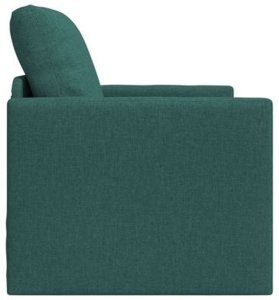 vidaXL Sofa łóżko 2 w 1 ciemnozielona 74x77x81 cm z materiału 7