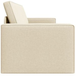 vidaXL Podłogowa Sofa Łóżko 2-w-1 Kremowa 245x150x60,5 cm Tkanina 8