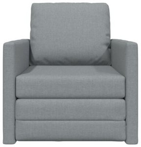 vidaXL Sofa łóżko 2 w 1 jasnoszare 74x77x81 cm Tkanina 7