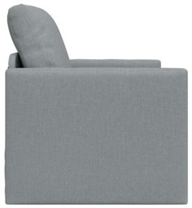 vidaXL Sofa łóżko 2 w 1 jasnoszare 74x77x81 cm Tkanina 8