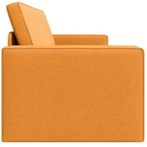 vidaXL Sofa na Podłogę 2 w 1 Ciemnożółta 245x150x60.5 cm Tkanina 8