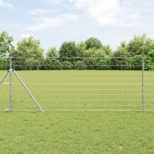 vidaXL Ogrodzenie polowe 1x50 m ze stali ocynkowanej 4