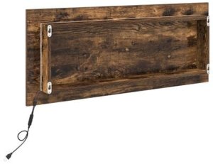 vidaXL Lustro łazienkowe LED Dąb dymny 90x8,5x37 cm Materiał drewnopochodny 8