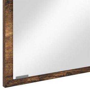 vidaXL Lustro łazienkowe LED Dąb dymny 90x8,5x37 cm Materiał drewnopochodny 9