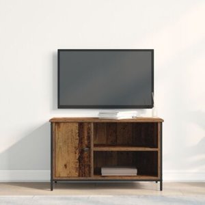 vidaXL Szafka RTV Stare Drewno 80x40x50 cm Z włókna drzewnego i stali 6