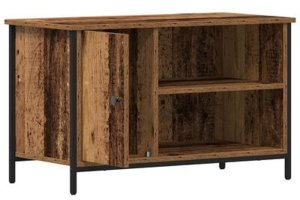 vidaXL Szafka RTV Stare Drewno 80x40x50 cm Z włókna drzewnego i stali 7