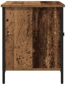 vidaXL Szafka RTV Stare Drewno 80x40x50 cm Z włókna drzewnego i stali 9