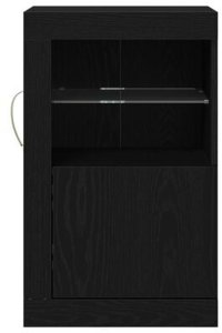 vidaXL Zestaw szafek bocznych z oświetleniem LED 2 szt. Czarny dąb 41x37x67 cm 7