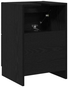 vidaXL Szafka pod umywalkę Czarny dąb 40x37x59 cm Drewno inżynieryjne 9