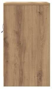 vidaXL Szafka Nocna z LED Dąb Rzemieślniczy Drewno Inżynieryjne 9