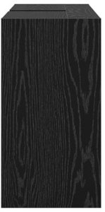 vidaXL Cabinet umywalkowy czarny dąb 90x29x55 cm Drewno inżynieryjne 8