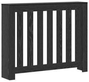 vidaXL Osłona grzejnika czarny dąb 104x20x82 cm z drewna inżynieryjnego 3