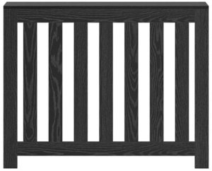 vidaXL Osłona grzejnika czarny dąb 104x20x82 cm z drewna inżynieryjnego 6