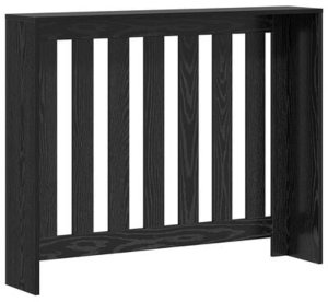 vidaXL Osłona grzejnika czarny dąb 104x20x82 cm z drewna inżynieryjnego 8