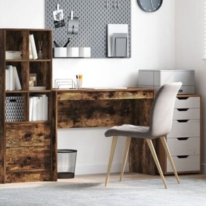 Biurko vidaXL Brązowe 100 cm x 40 cm 4