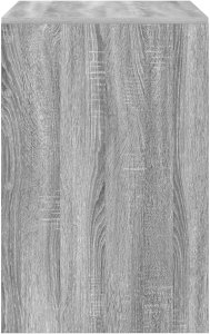 Biurko vidaXL Szare 80 cm x 50 cm 4