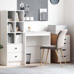 vidaXL Biurko do pisania Białe Drewno inżynieryjne 70 x 40 x 76 cm 1
