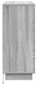 vidaXL Szafka z LED Szary Sonoma 90x32x75 cm 10