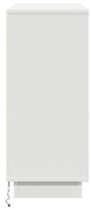 vidaXL Szafka z LED Biała 90x32x75 cm wykonana z materiału kompozytowego 10