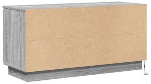 vidaXL Szafka RTV Szary Sonoma 100x38x49 cm Drewno inżynieryjne 10