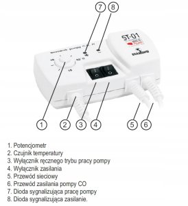 Diamond sterownik pompy C.O. 230V ST-01 4