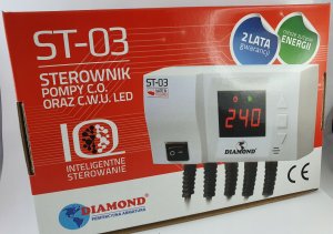 Diamond sterownik pompy C.O. oraz C.W.U. LED 230V ST-03 2