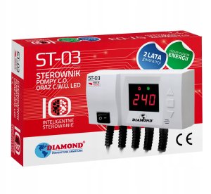 Diamond sterownik pompy C.O. oraz C.W.U. LED 230V ST-03 3