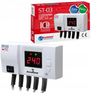 Diamond sterownik pompy C.O. oraz C.W.U. LED 230V ST-03 8