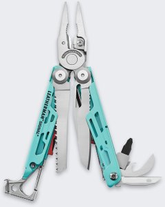 Multitool Leatherman Signal Etui Aqua Stainless 1
