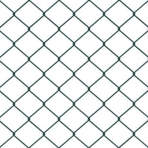 Płot z siatki zielony 1.5x10 m stalowy 8