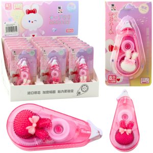 Korektor W Taśmie Myszka Szkolny Biurowy Ozdobny Zajączek Różowy 8mm x 6m LEAN 2