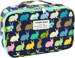 Piórnik Lean Piórnik Szkolny Organizer Kosmetyczka Dodatkowa Kieszonka Granatowy 22,5cm LEAN 3