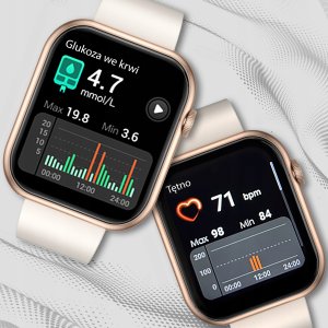 Smartwatch Zegarek Damski Menu PL Rozmowy Smart Watch Sport Puls 3 Paski 3