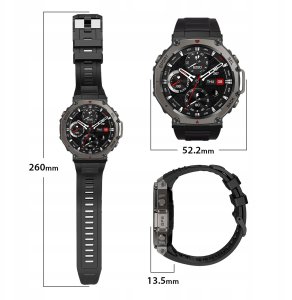 ZEGAREK SMARTWATCH MĘSKI WODOODPORNY ROZMOWY MENU PL SPORT GPS SMART WATCH 11