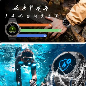 ZEGAREK SMARTWATCH MĘSKI WODOODPORNY ROZMOWY MENU PL SPORT GPS SMART WATCH 9