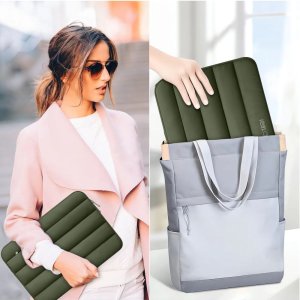 TECH-PROTECT FLUFFY LAPTOP 13-14 ARMY GREEN 12